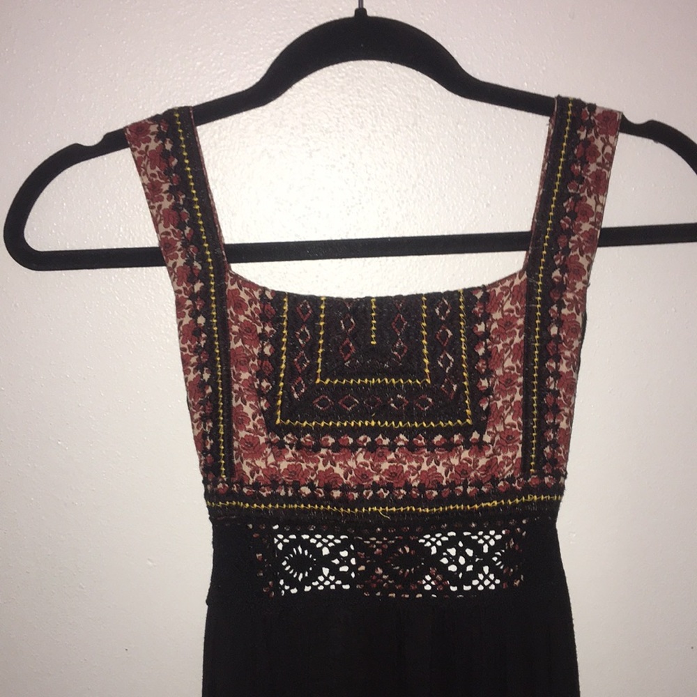 free people dress w/ pattern top & flowy bottom
